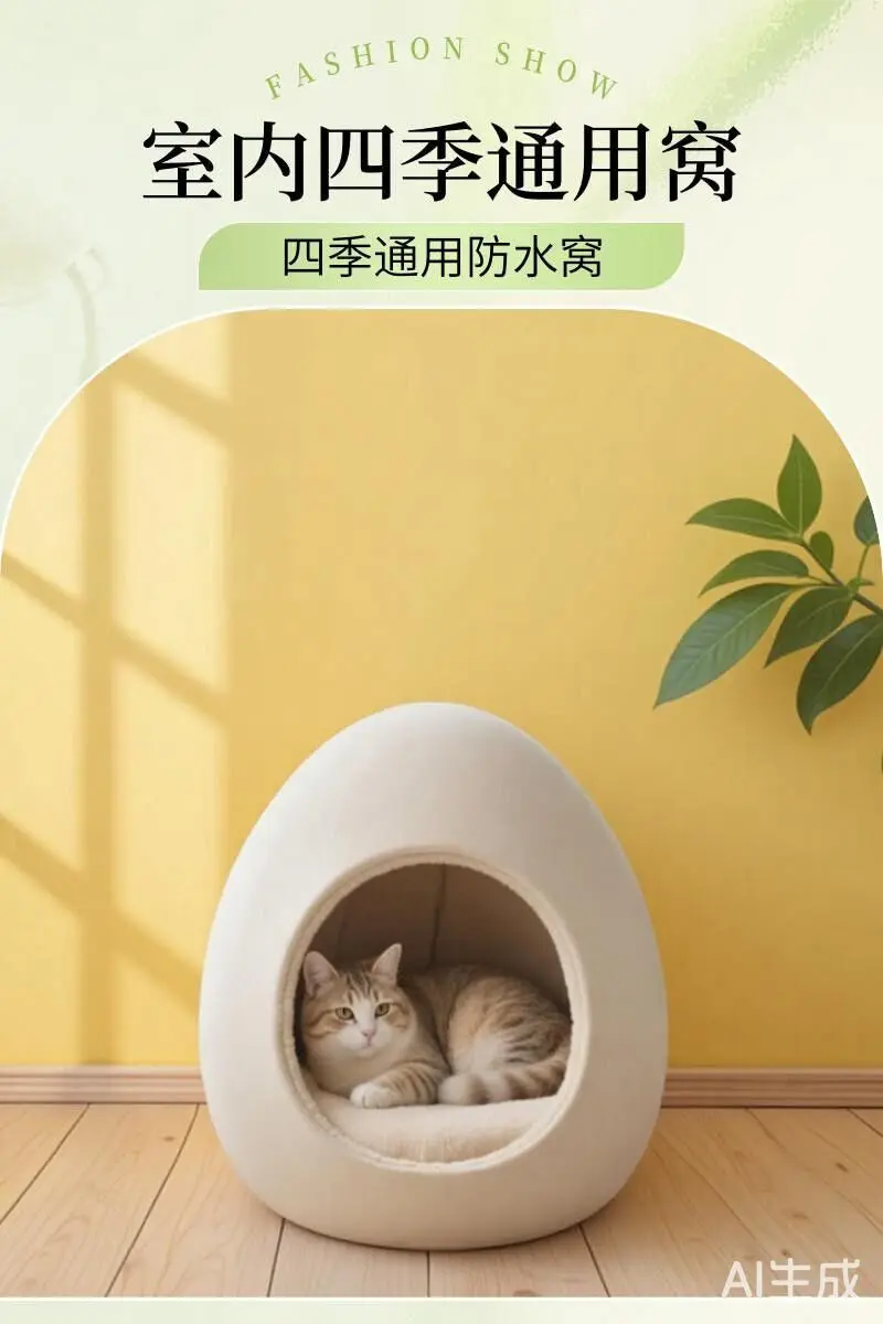 Tyrannosaurus rex egg cat nest high-end pet nest four seasons universal creative kennel villa cat nest luxury cat house