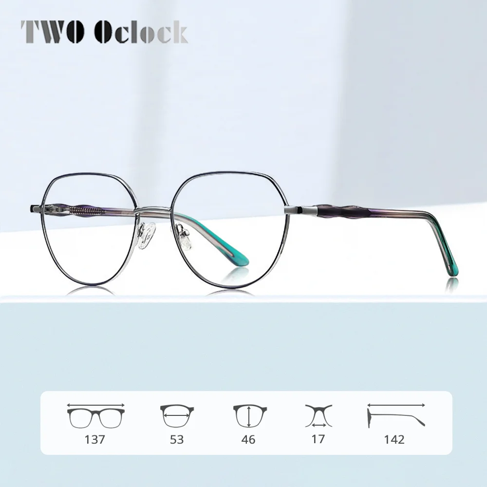 Fashion Oval Eyeglass Frames for Woman Designer Luxury Blue Light Blocking Glasses Metal Insert Optical Frame Decorative Glasses