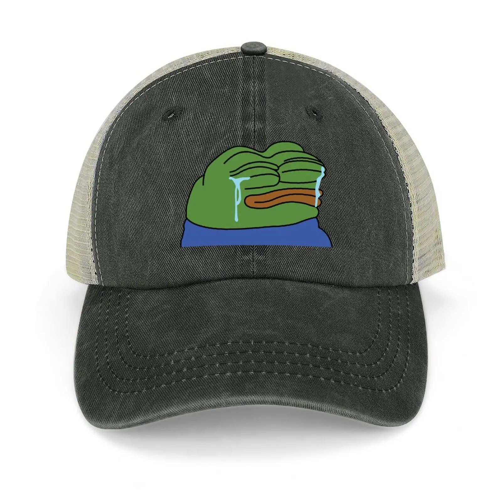 

peepoSad Emote High Quality Baseball Cap Horse Hat dad hat sun caps Women's Beach Outlet Men's