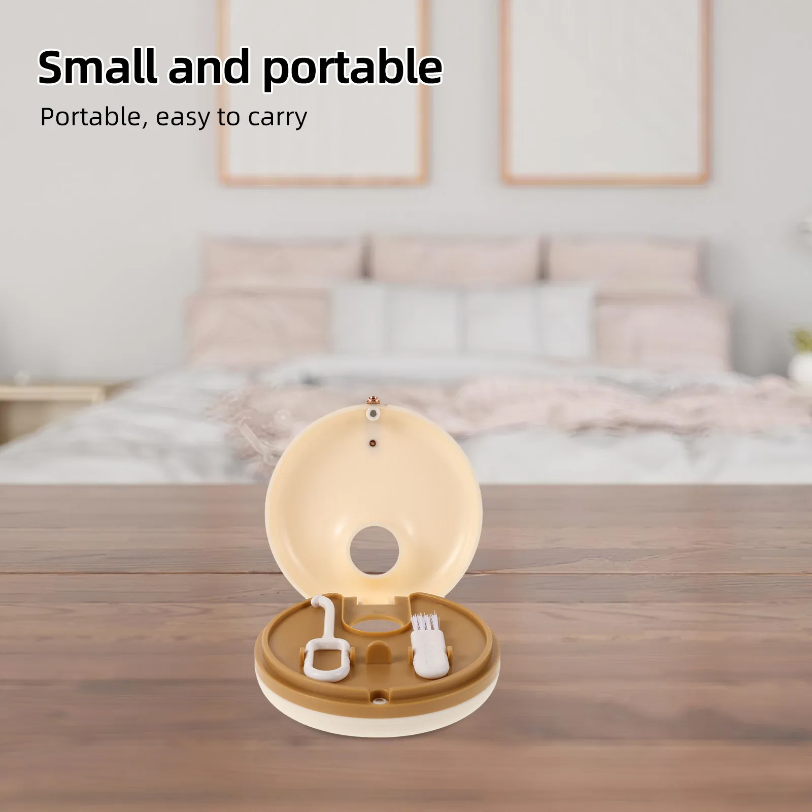 

Portable Donut Retainer Case Orthodontic Braces Storage Organizer Small Lightweight Travel Dental Retainer Holder for Kids