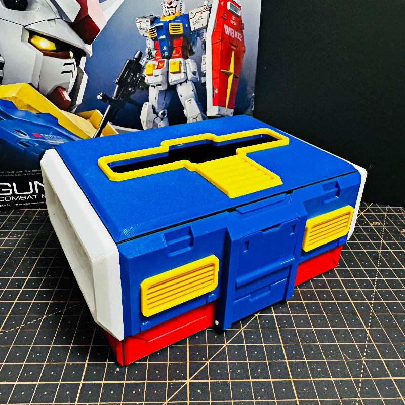 Gundam نموذج محيطي زخرفة الأنسجة صندوق البدلة المتنقلة تخزين الديكور طباعة ثلاثية الأبعاد Yuanzu Zha الملحقات القديمة #3