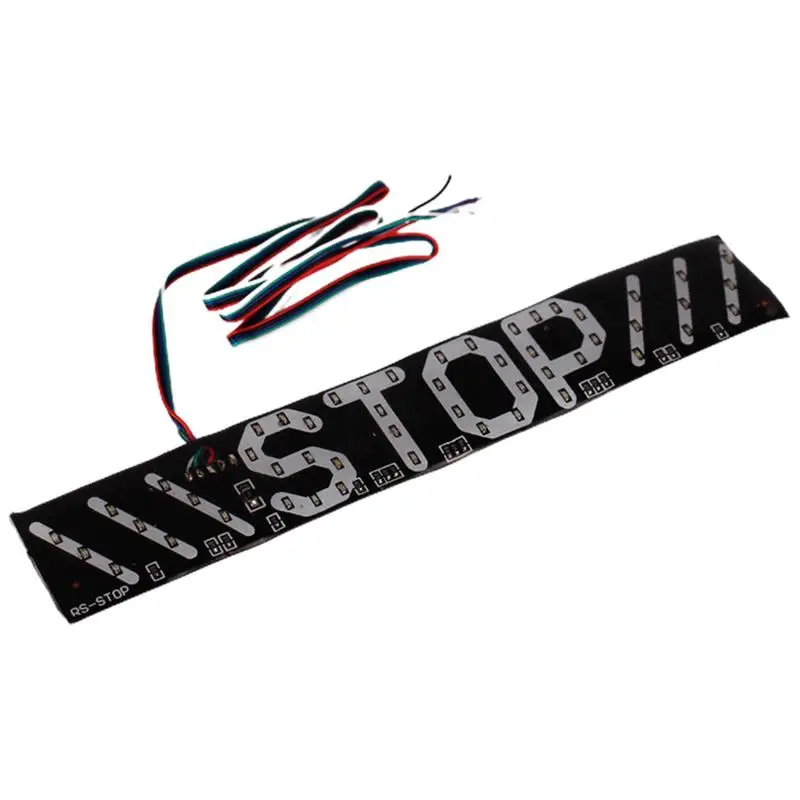 Brake Stop Tail Lights Waterproof Turn Signal Red LED Strip Lights Universal Modification Parts Warning Light Anti Rear