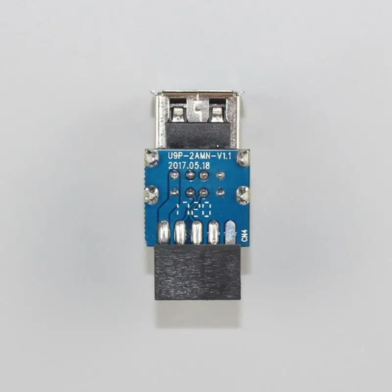 Ryra interner PC USB 2 Port 3. 0 9-polige Buchse zu 2 Port eine Buchse Adapter Konverter Motherboard PCB Board Card Extender