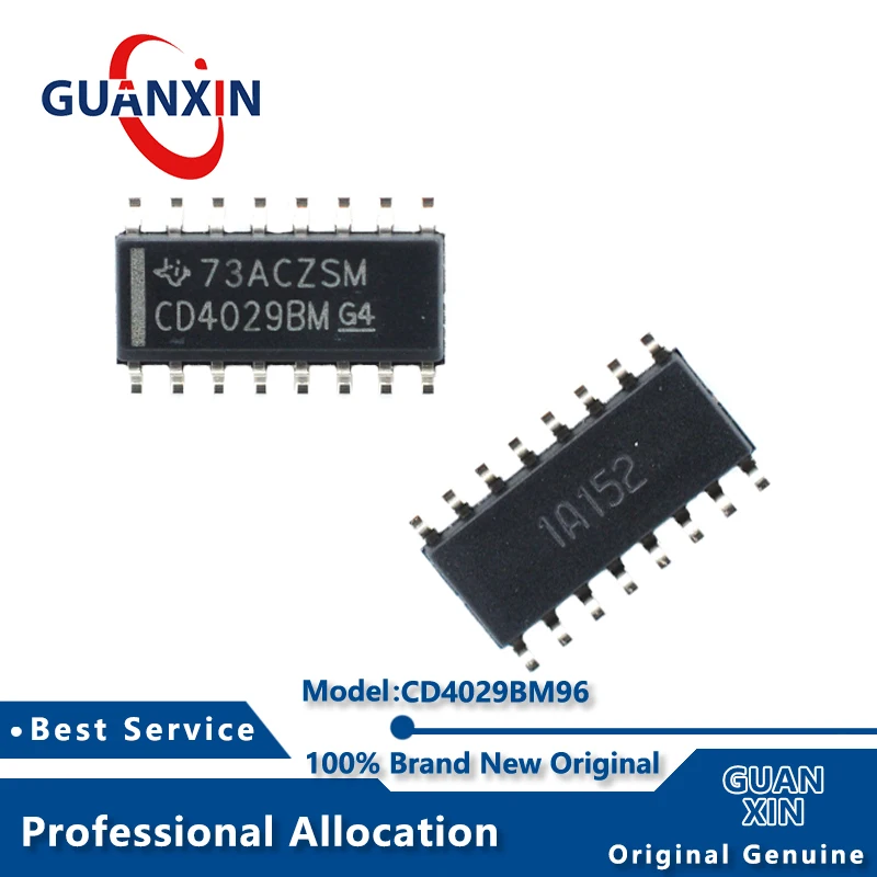 100% новый CD4029BM96 SOIC-16 Marking CD4029BM CD4029