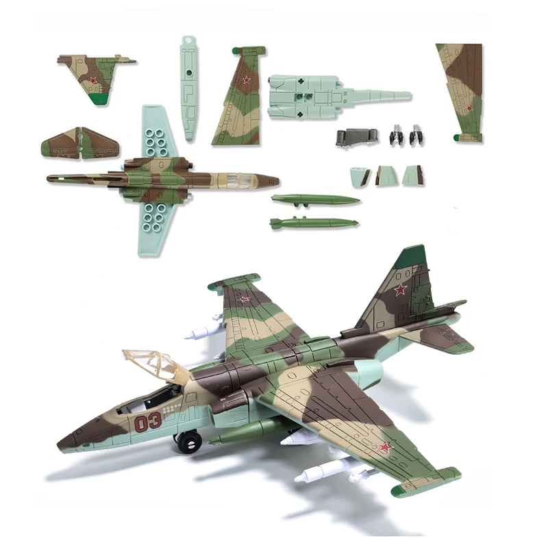 New Fighter Building Blocks Toys Model SU-25 SU-27 SU-35S Aircraft Creative Military Series Fighter Aircraft Toy