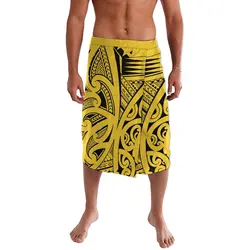 Polynesia Sarong Hawaii Beach Lavalava Island Tribe Menswear Ie Faitaga Samoa Print Wrap Sulu Soft Fabric