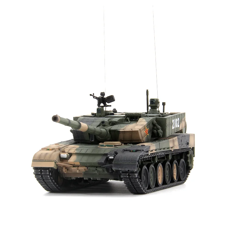 1: 72 UNS Chinese 99A main battle tank model ZTZ-99A (body number random) Finished model ornaments