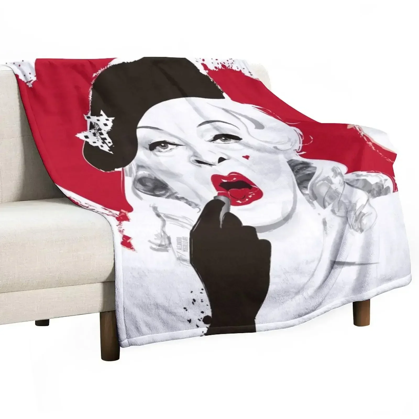 

Baby Jane lipstick Throw Blanket warm winter sofa bed Plush Blankets