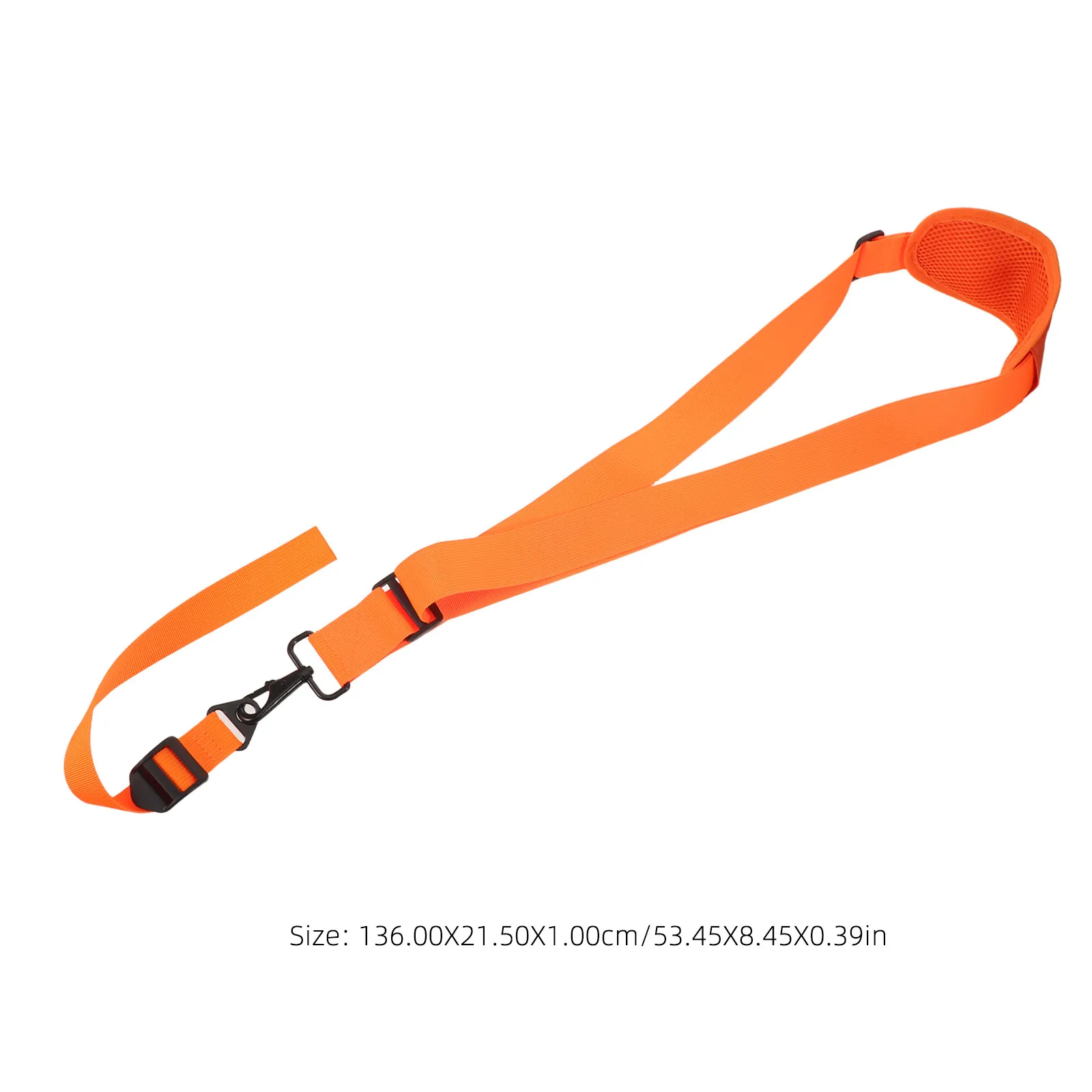 Universal Adjustable Orange Lawn Mower Shoulder Strap Reinforced Padded Harness Belt for Grass Trimmer Lawn Care Carrying Strap