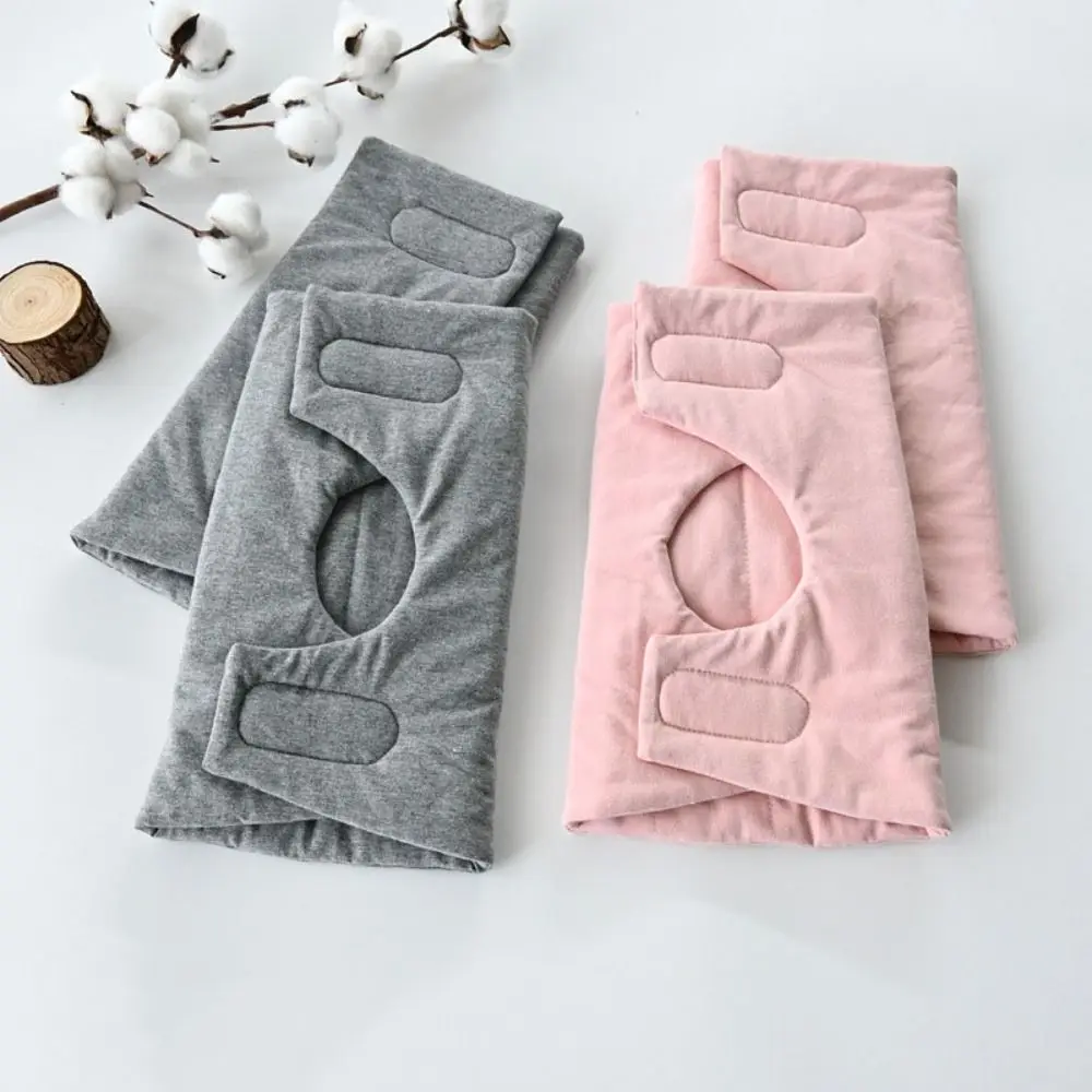 Cold Proof Soft Warm Knee Pad Adjustable Warm Winter Knee Brace Heat-Retaining Cotton Leg Warmers for Old Cold Legs