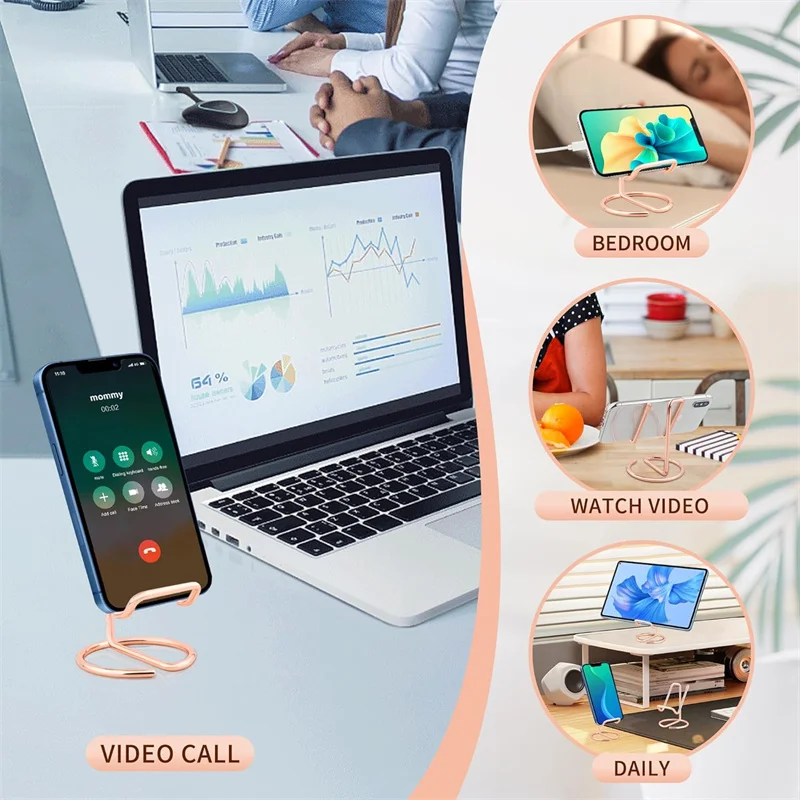Metall karten halter Visitenkarte Display halter Büro Desktop dekorative Handy-Ständer einfach Desktop-Lese ständer