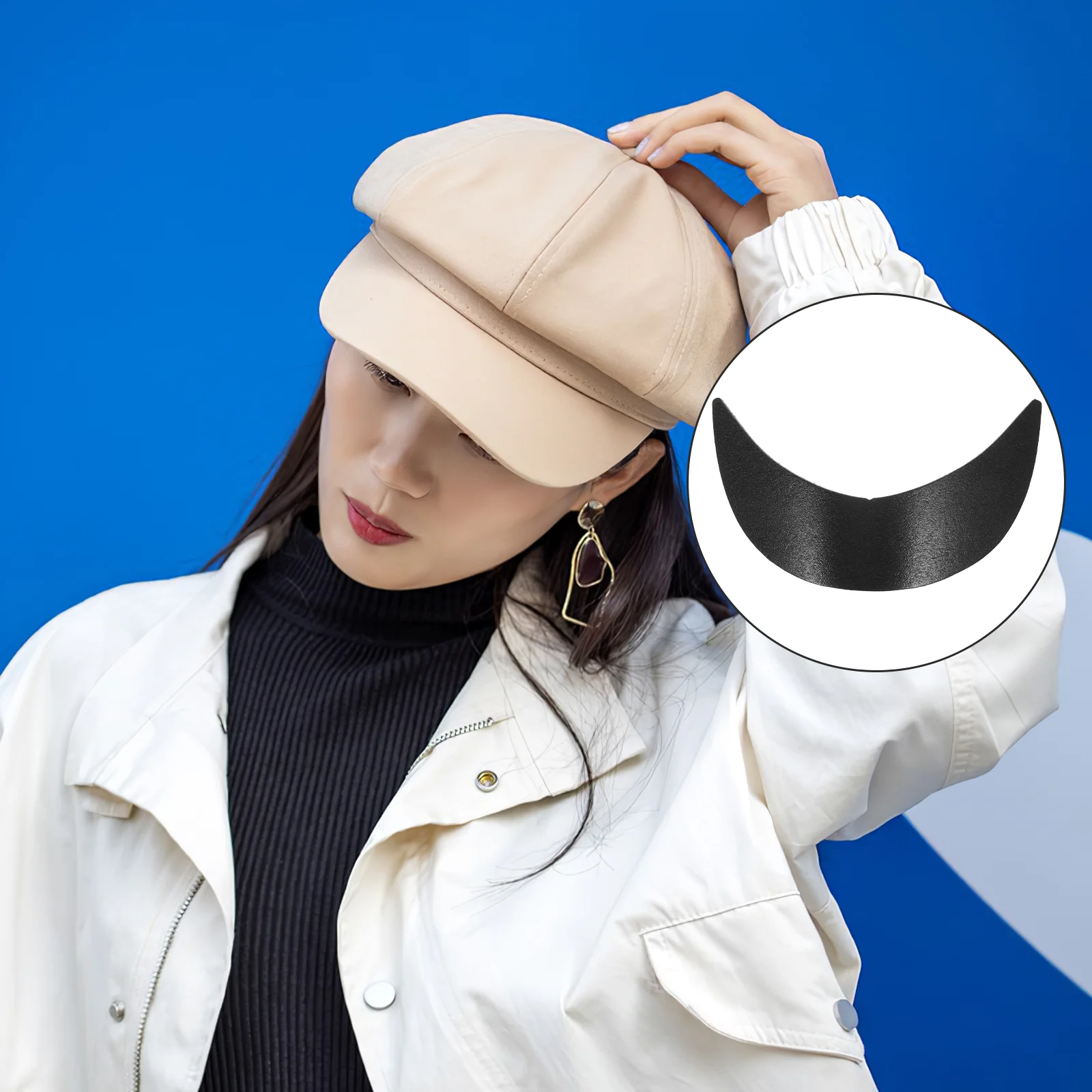 Visera de visera con visera para sombrero de piezas, accesorios de visera con visera, inserto moldeador de gorras, insertos de sol delineadores para