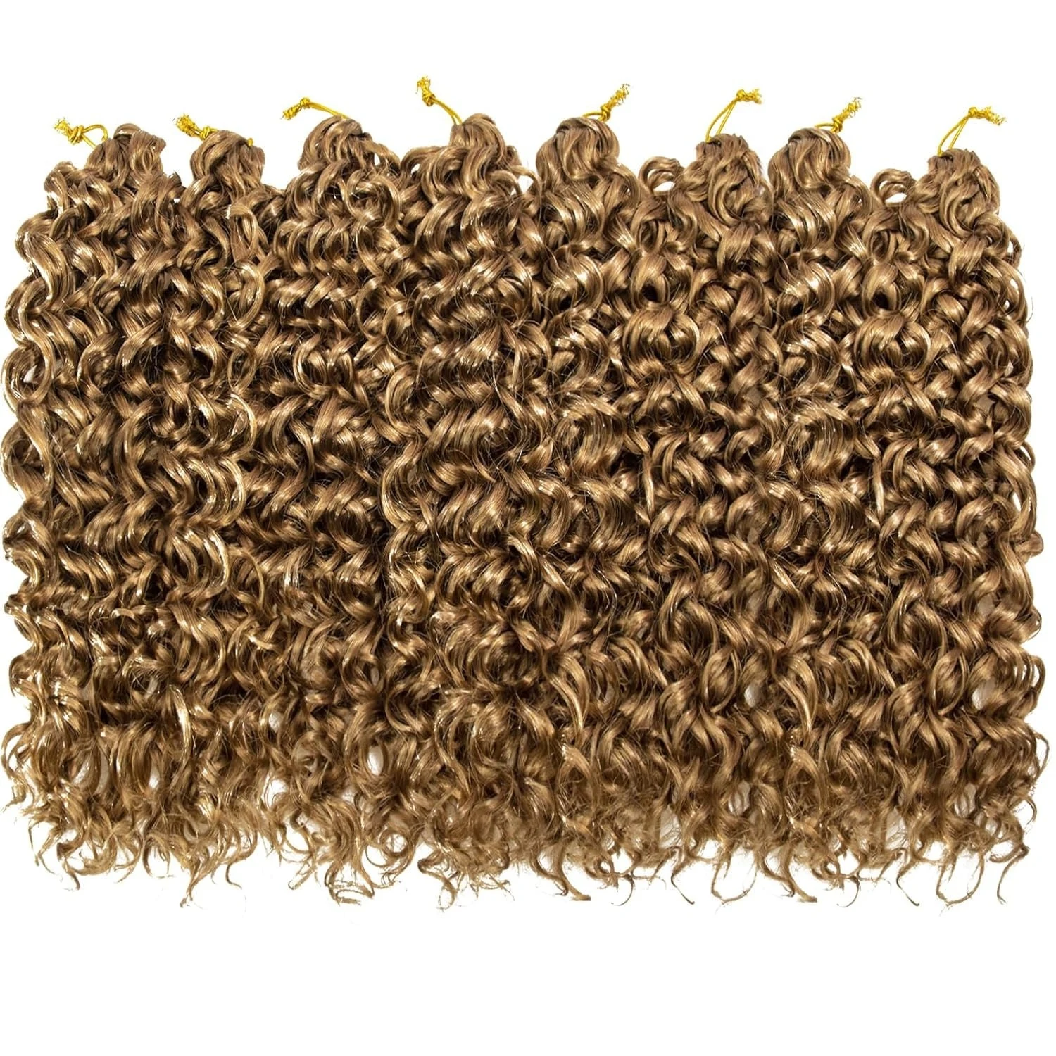 Honey Blonde Small Spirals Cur - Feather Hair Extension ulasan dan harga