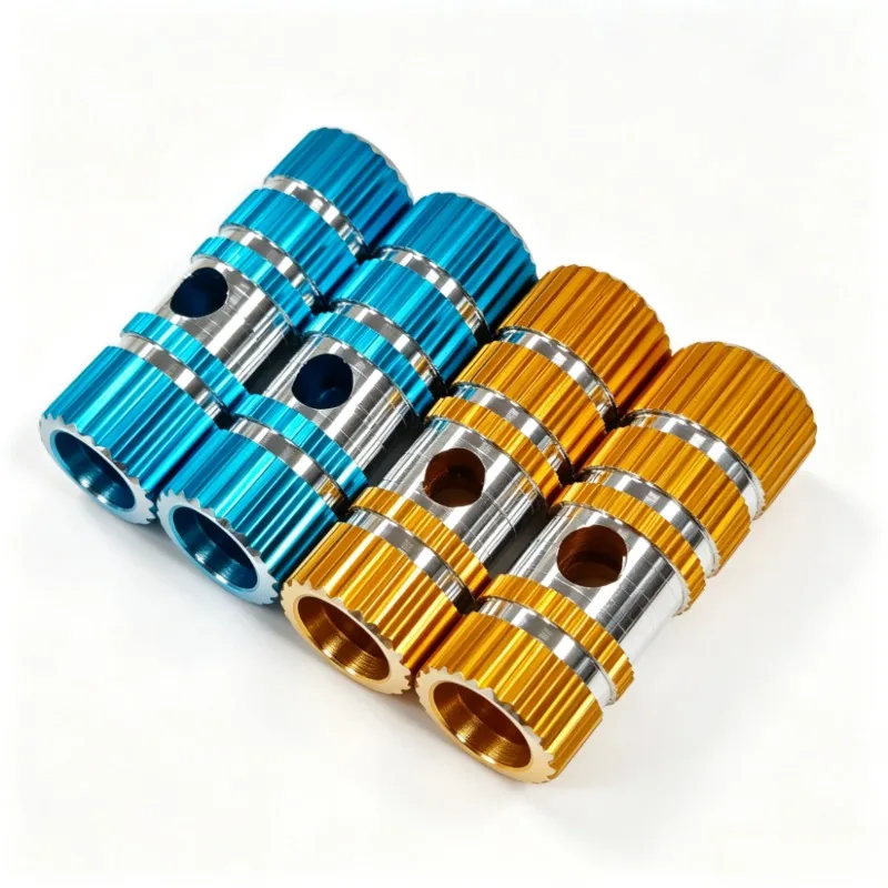 2Pairs Knurled Anti-Slip Aluminum Alloy Bike Stunt Foot Pegs Wear Resistant Pegs for BMX Dirt Jump MTB