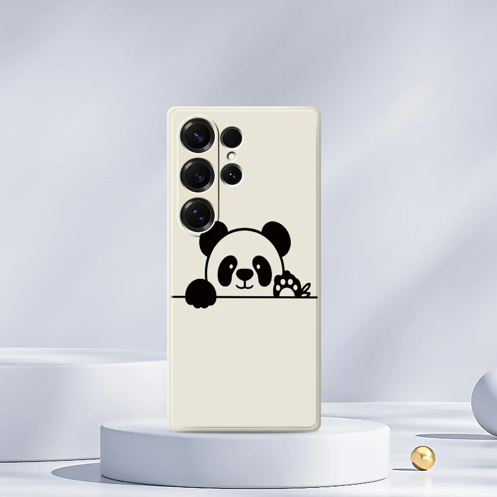 Custodia per telefono modello Panda per Samsung Galaxy S21 S22 S23 S24 S25 Ultra Plus 5G S20 FE S10 Plus S21 FE S23FE S24FE Cover in silicone