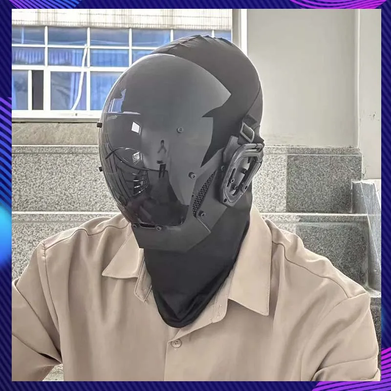

Mech Warrior Mask Cosplay Costumes Halloween Party Carnival Comic-Con Role-Play Props Coser Helmet Adult Gift Cyber Punk Mask