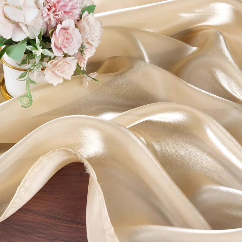 

Шампанское, шелковистая, мягкая, гладкая, дышащая, дизайнерская, дизайнерская, ткань для вечернего платья, ручная работа, шитье, сделай сам, украшение для дома, материал для рукоделия