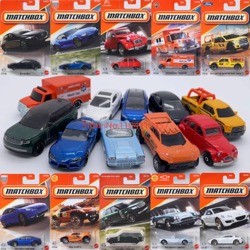

New 26b Original Matchbox Car 1/64 Mazda 3 Range Rover Phev Toyota Gr Supra Prius Prime Vehicle Model Cars Toys Collection Gifts