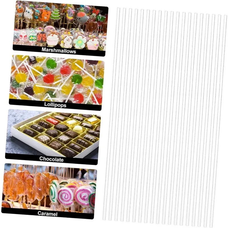 20 Pieces Acrylic Rods, 12 Inch Clear Acrylic Round Plastic Rods for DIY Crafts Party Decorations Gardening（3mm Diameter）