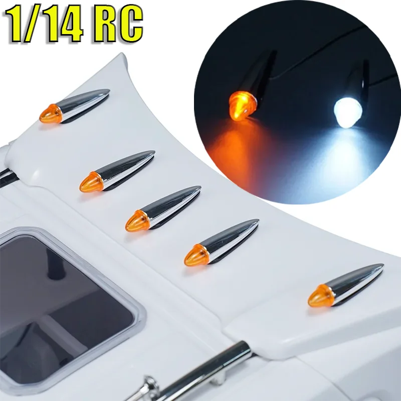 RC Car Simulation LED 3V Roof Light Spotlight for 1/14 Tamiya RC Truck SCANIA 770S R620 VOLVO Arocs MAN TGX Car