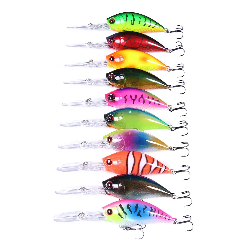 Hengjia 12,5cm 20,5g Crankbait Köder Angelköder Hecht Karpfen Angeln Künstlicher Hartköder Wobbler Crankbait Angelzubehör