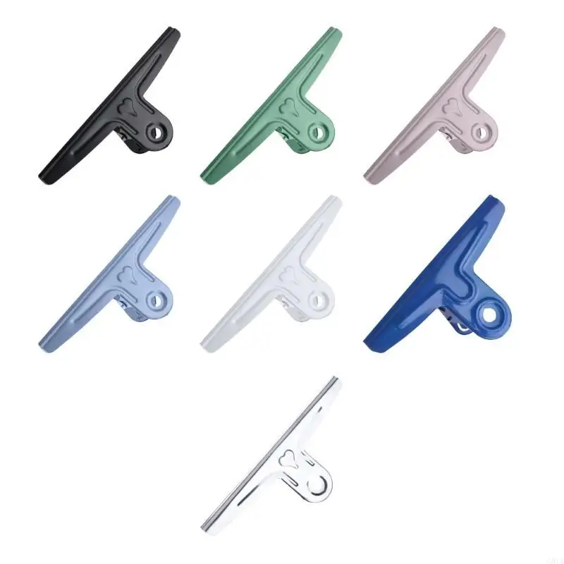 G8TA 300mmメタルクリップ大型ステンレス鋼バインダーペーパークランプメタルバインダーペーパークリップクラフト描画板フードバッグ写真