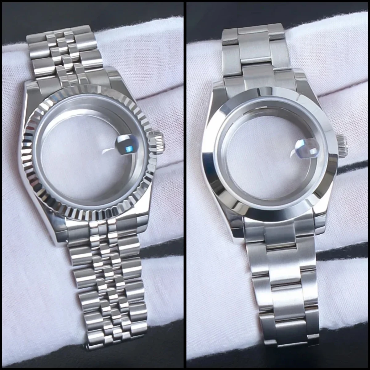 NH35 Watch Case 36mm/39mm 904L Stainless Steel For Datejust Oyster NH35 NH38 NH36 Sapphire Glass Movement 28.5mm Dial Part