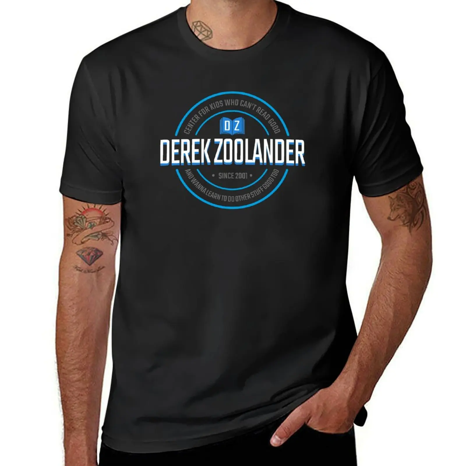 

derek zoolander center for kids who can't read good and wanna learn to do other stuff good too T-shirt anime sweat shirts, men