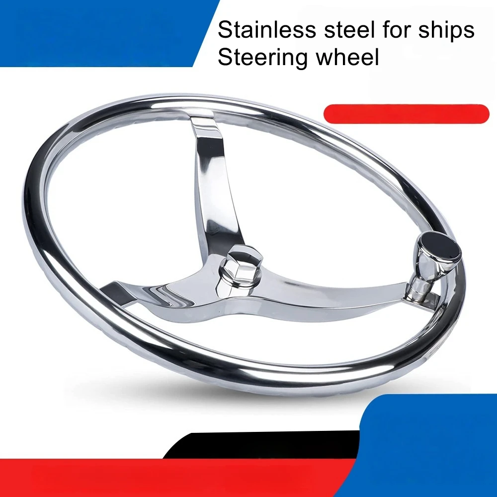 

Boat Luxury Stainless Steel Steering Wheel Yacht Charter Yacht Hydraulic Steering Universal Steering Wheel Marine Hardware Parts