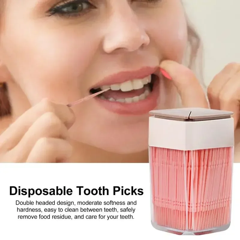 

200 шт. зубочистки в форме рыбьей кости с двойной головкой, средство для удаления пищевых пятен, инструмент для чистки зубов для школ, кухни, отелей