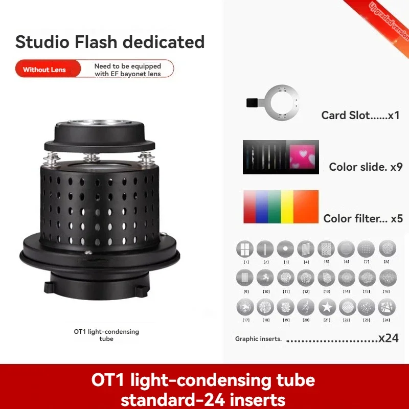 2025 New Camera Condenser With Adjustable Focus Beam Light Cylinder Projection 2.0 Imaging Lens With Artcondenser HD