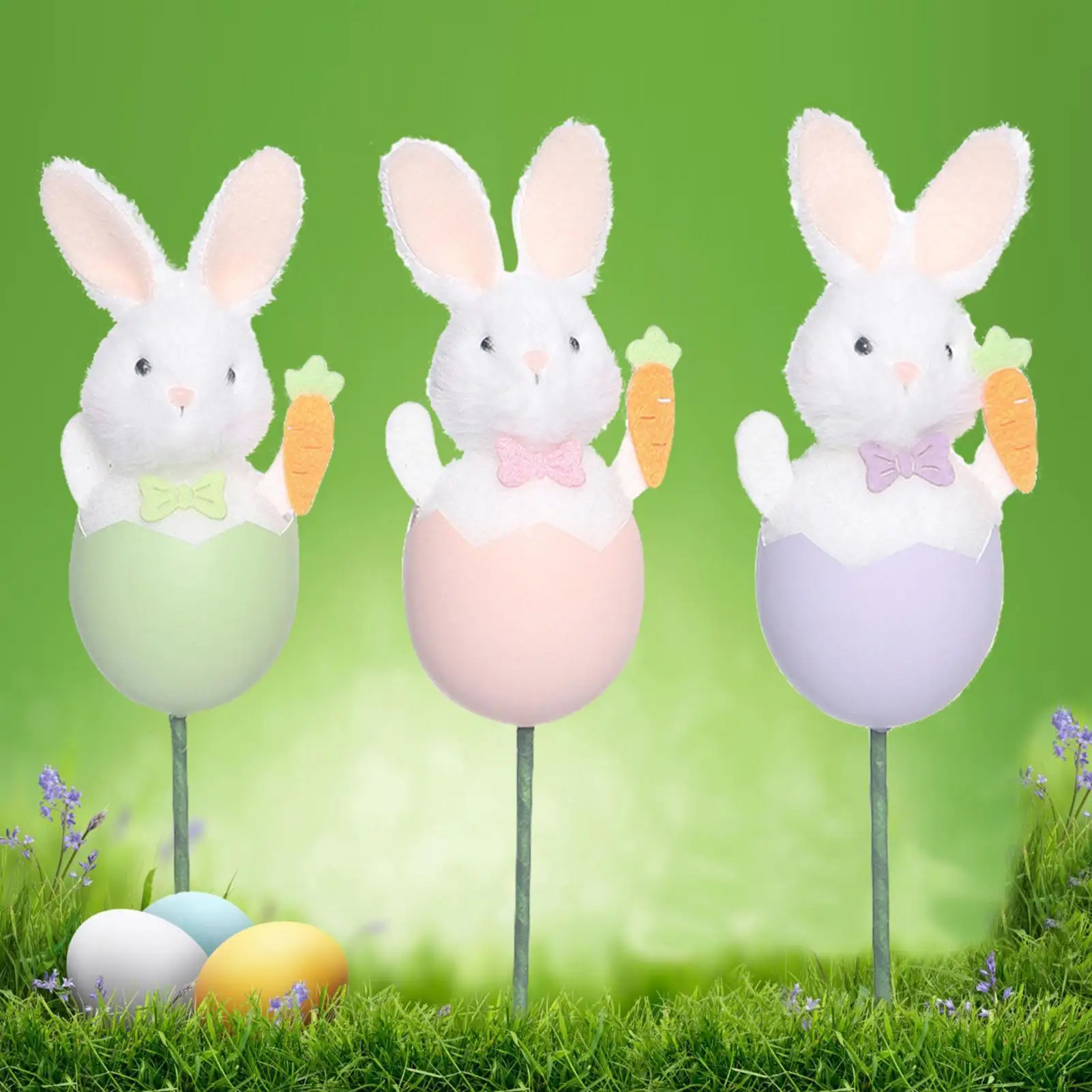 

Пасхальные украшения для елки, 3 шт., праздничные декорации, пасхальные цветочные композиции для дома, офиса, гостиной, квартиры