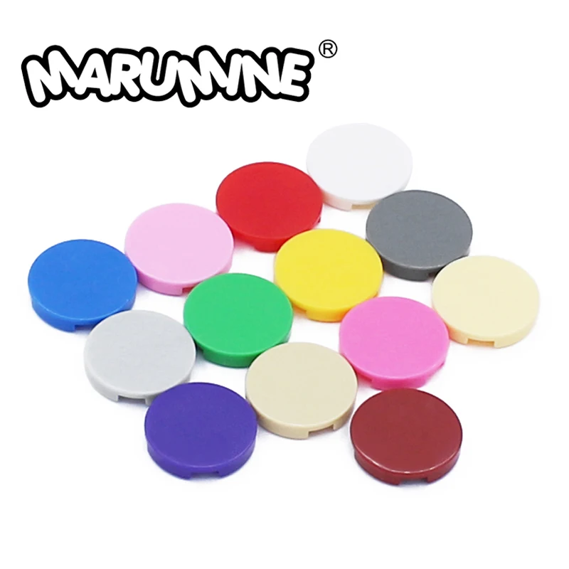 

Marumine MOC Bricks Accessories 4150 14769 Tile 2x2 Round with Bottom Stud Holder 30PCS Building Blocks Construction Bulk Parts