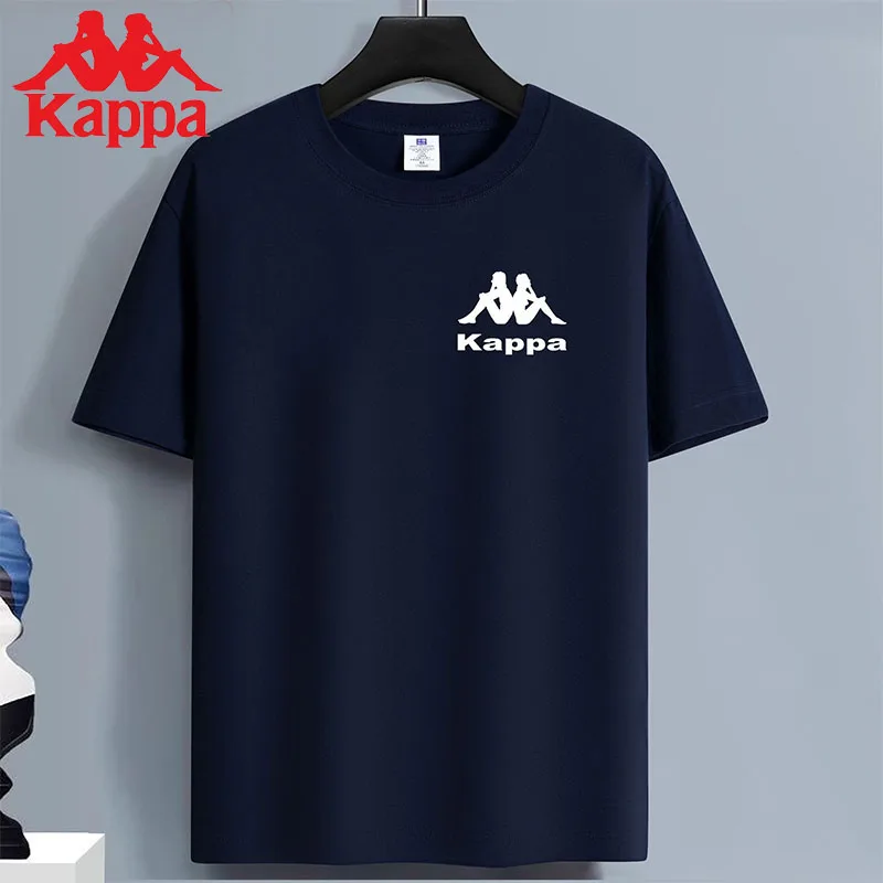 

Kappa 2025 Summer Pure Cotton Men's Short-sleeved Tops High-quality Couple T-shirts Luxury Brand Letter Printed Women's T-shirt