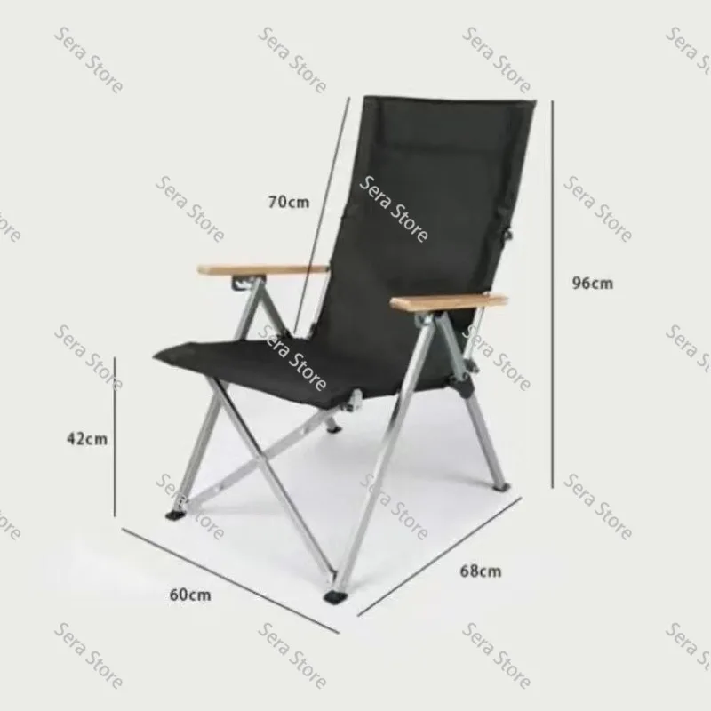 High back casual nap chair picnic outdoor folding portable outdoor camping chair