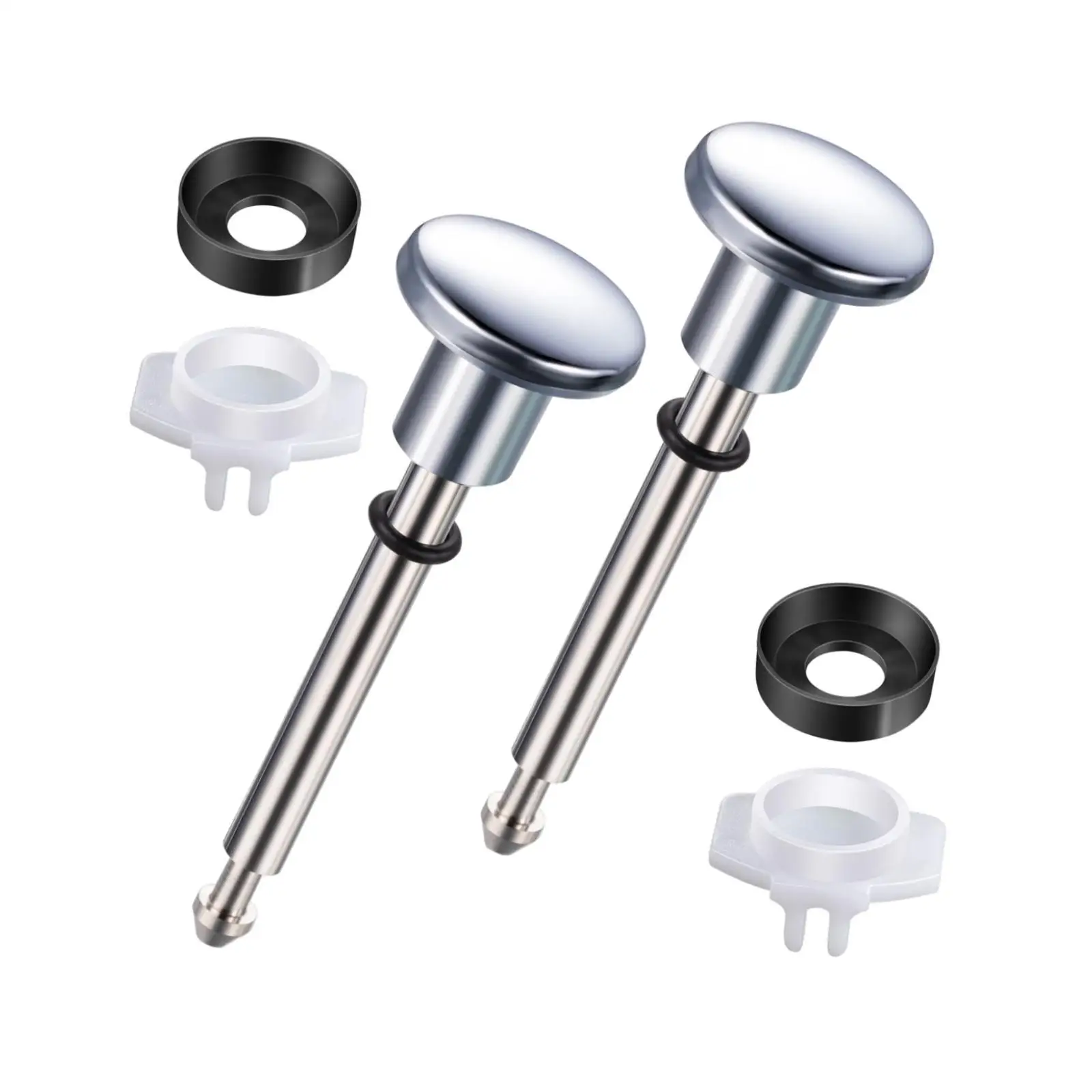 Metal Bathtub Spout Diverter Repair Kit Universal Fit with Valve Stems Gates and Cup Seals for Shower Faucet Leak Prevention