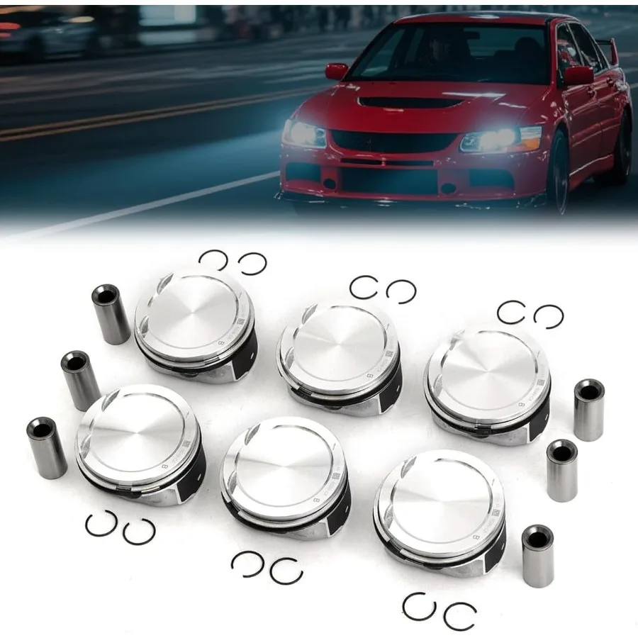 

6 шт. обновленный комплект поршневых колец для Volvo S80 XC60 XC90 с двигателем 3,2 L6 B6324S, стандартная прямая замена OE Par