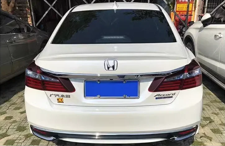 For Honda Accord 2014 2015 2016 2017 Tahun serat karbon mengkilap/FRP sayap belakang Aksesori Mobil reparasi Spoiler