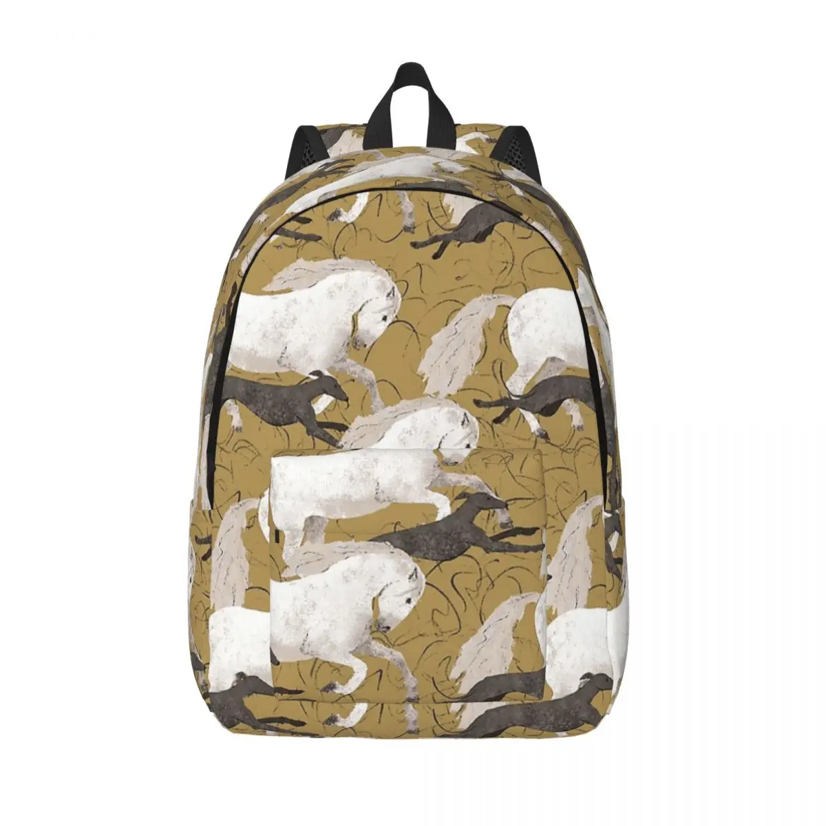 

Рюкзак с лошадью и борзой для мальчиков и девочек, детские школьные сумки для книг, рюкзак для любителей собак и животных, сумка для дошкольников, детского сада, подарок