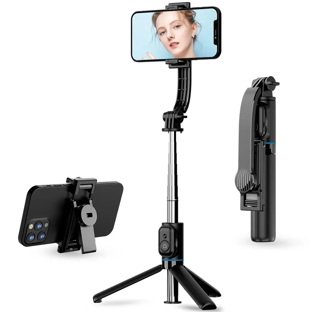 C01S Handheld Stabilizer Gimbal Selfie Stick Bluetooth Telescopic Rod Intelligent Tripod Action Camera Holder For iPhone Xiaomi