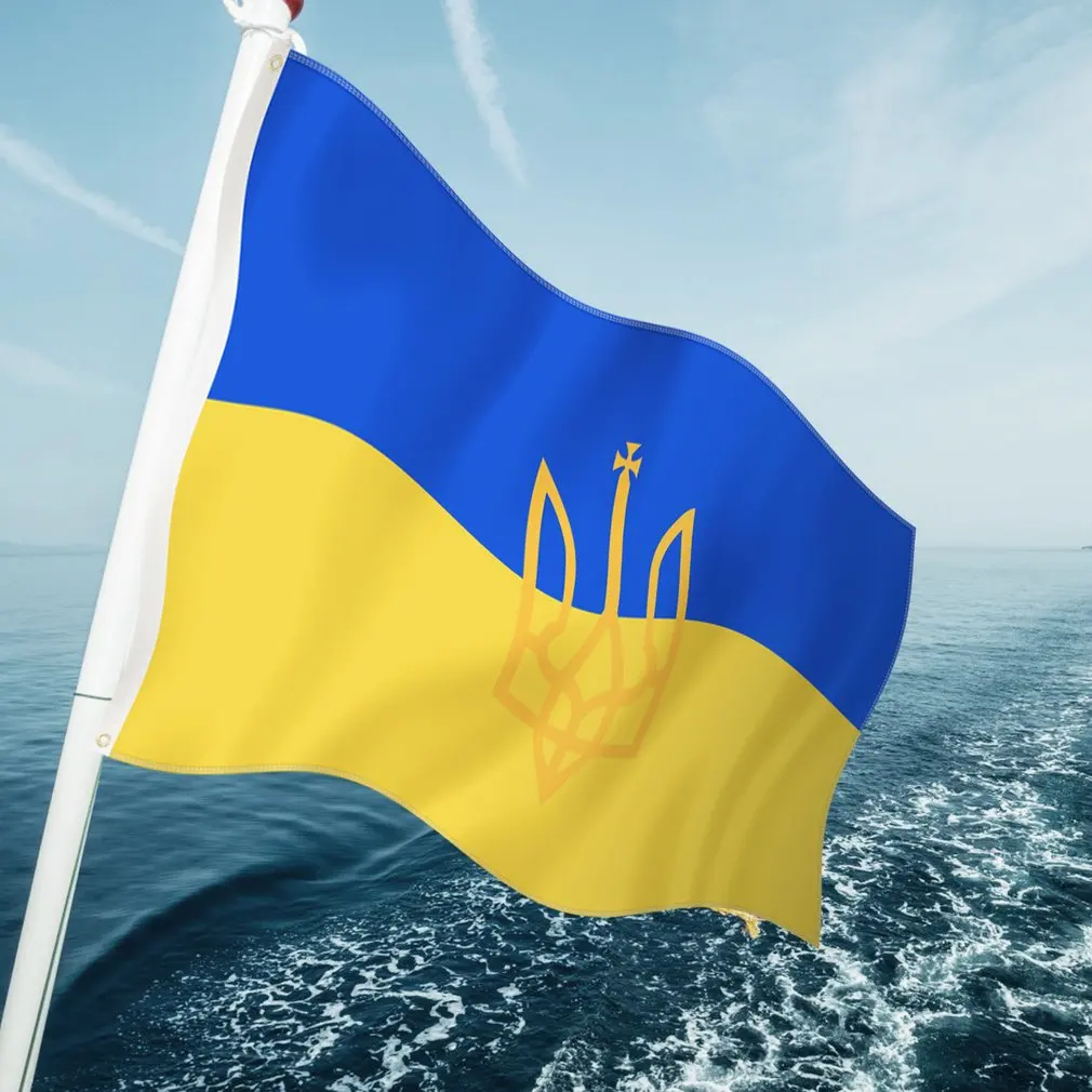 90*150cm Flag Ukraine National Flag With Badge Banner Office Activity Parade Festival Home Decoration Ukraine Country Flag