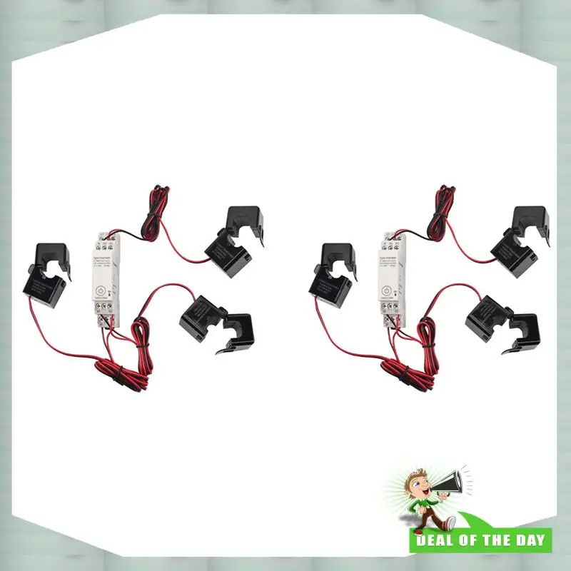 24-Hour Delivery 2X Zigbee Three-Phase Energy Meter 100-240V Mobile App Remote Control Household Multifunctional Rail Energy Met