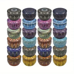 12/24 Pcs DIY Round 2.2ozCandle Tins with Lids, Floral Printed Candle Holders for Candle Making, Arts & Crafts, Storage