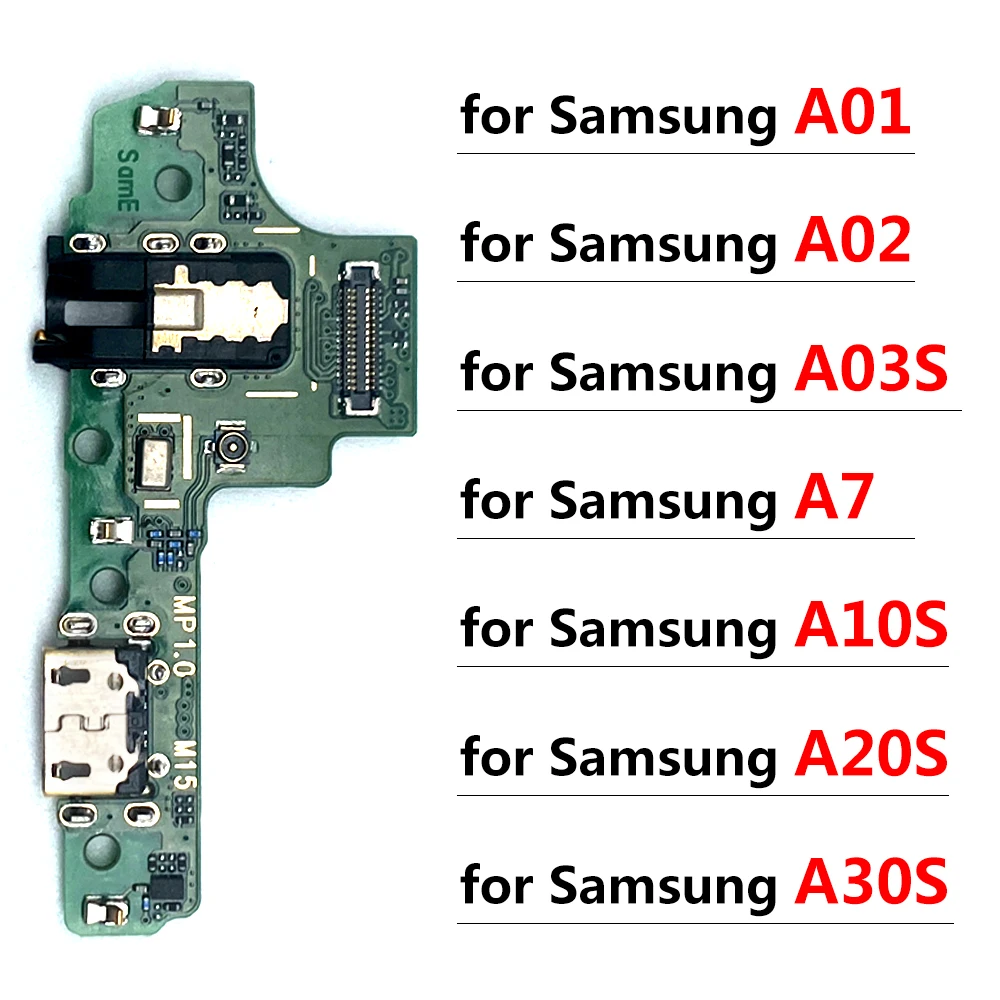 USB Charging Board Charging Port Flex For Samsung A02S A03S A12 A02 A30S A50S A01 Core A10S M15 M16 A20S M12 M14 A7