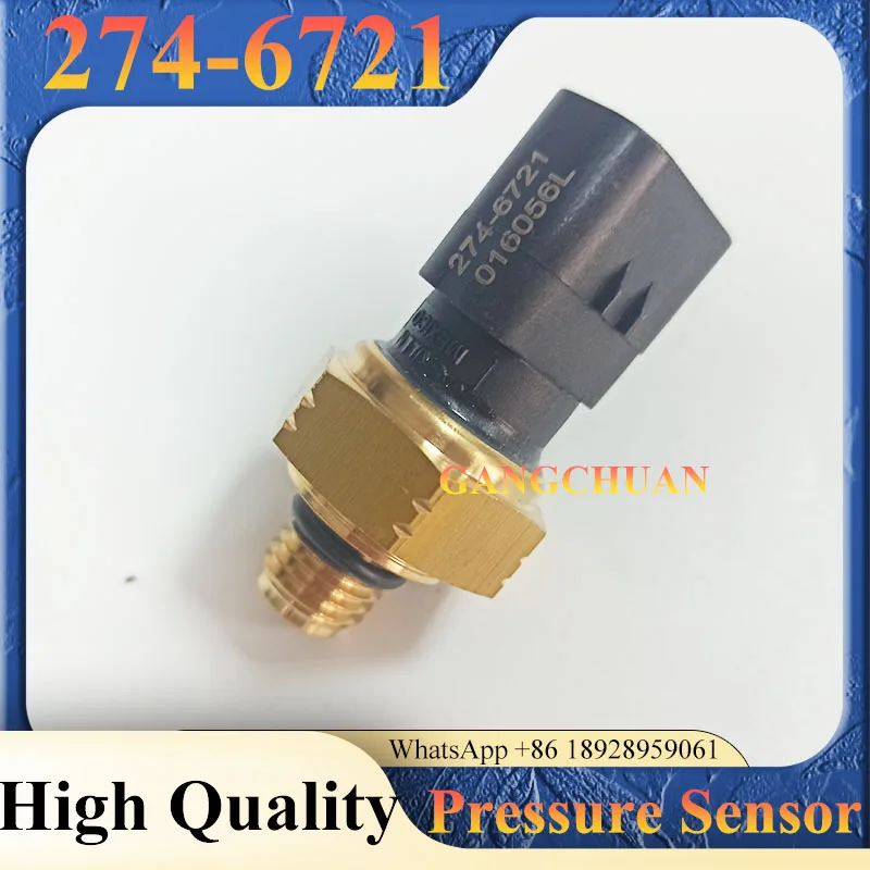 High Quality 274-6721 2746721 Pressure Sensor Switch for Excavator Engine Oil Pressure Sensor Excavator Parts