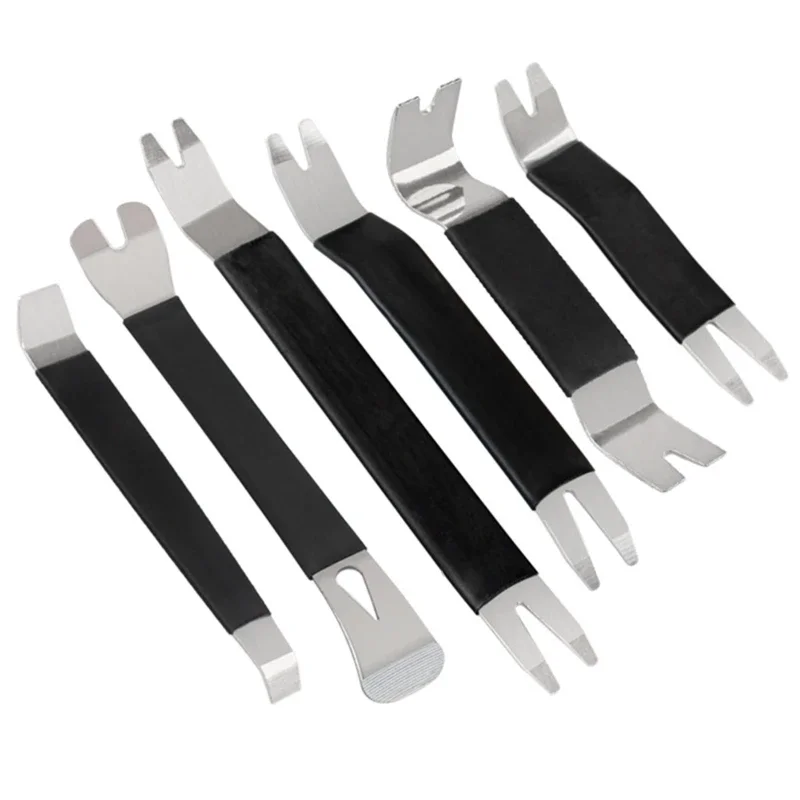 

6pcs Trim Door Clip Panel Dashboard Radio Interior Repair Removal Metal Car Removal Pry Disassembly Tool