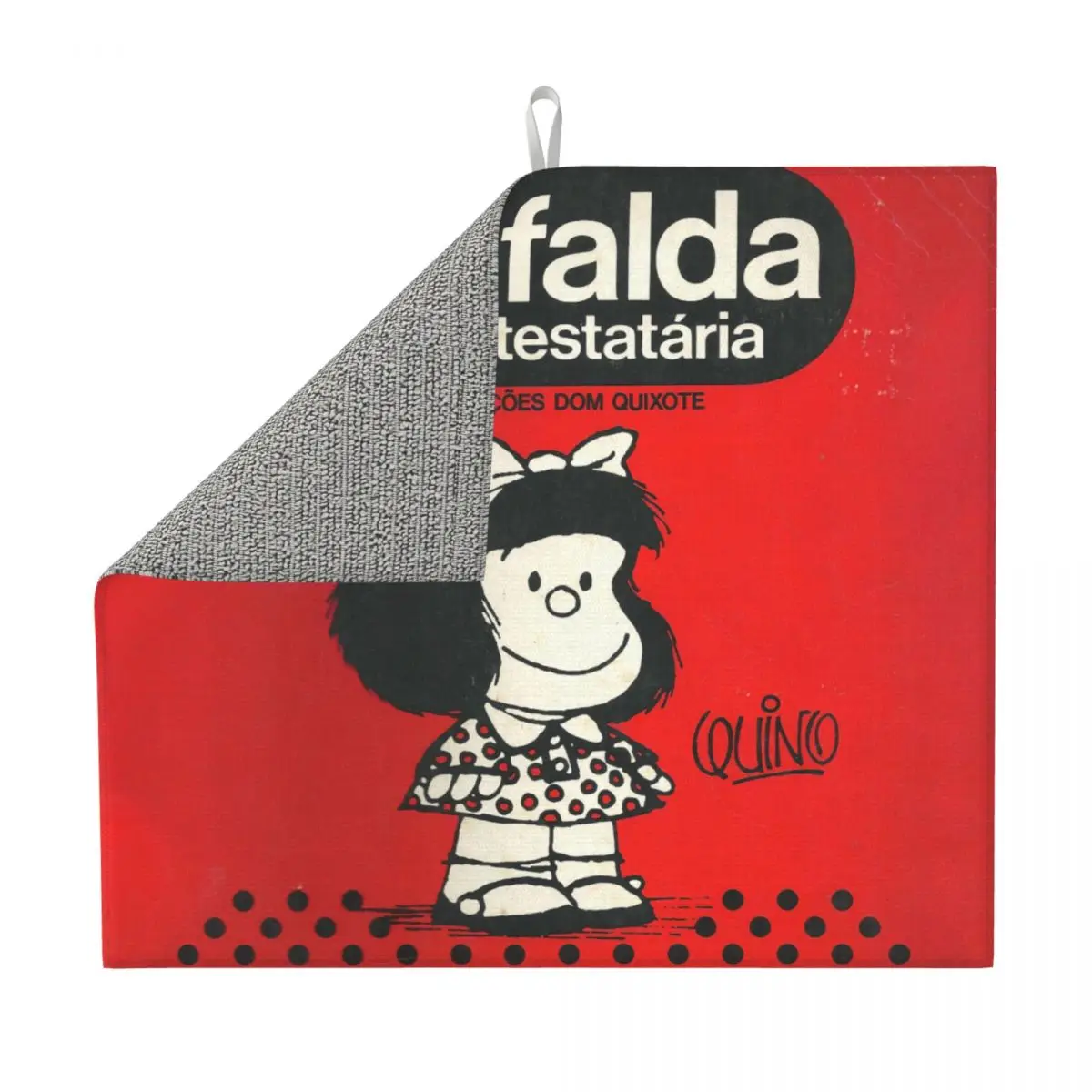 Mafalda A Contestataria Dish Drying Mats for Kitchen Quick Dry Super Absorbent Quino Comic Manga Microfiber Dishes Drainer Pad