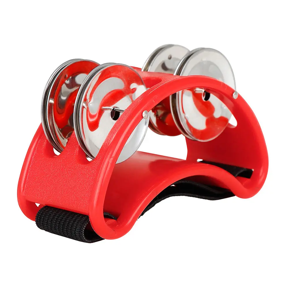 

Foot Tambourine Plastic Stainless Steel Kids Musical Instruments Performance Percussion Unique Toddler Safe Materials
