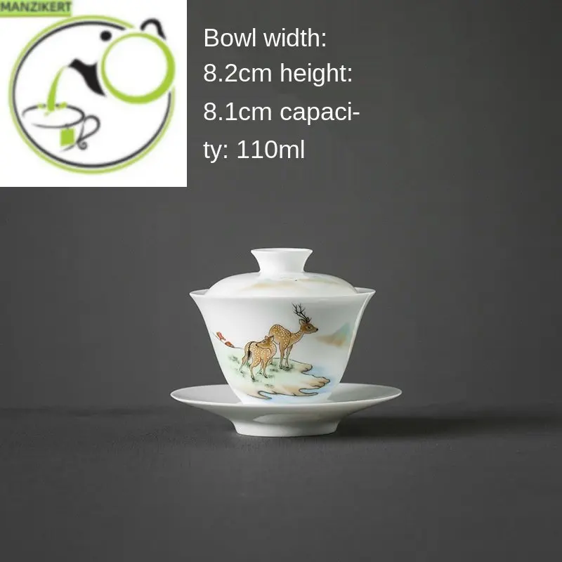 

Tureen Gaiwan фарфоровая чайная чаша в виде яиц-ракушки, большой фарфоровый семейный чайный набор, прямые продажи на заказ, ручная роспись Gaiwan