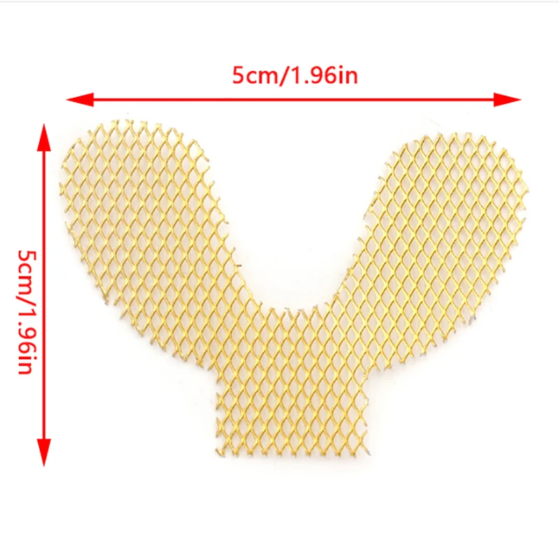 Malla metálica superior e inferior para dentaduras postizas, refuerzo Palatal, herramientas de laboratorio Dental, 2 unids/lote por paquete